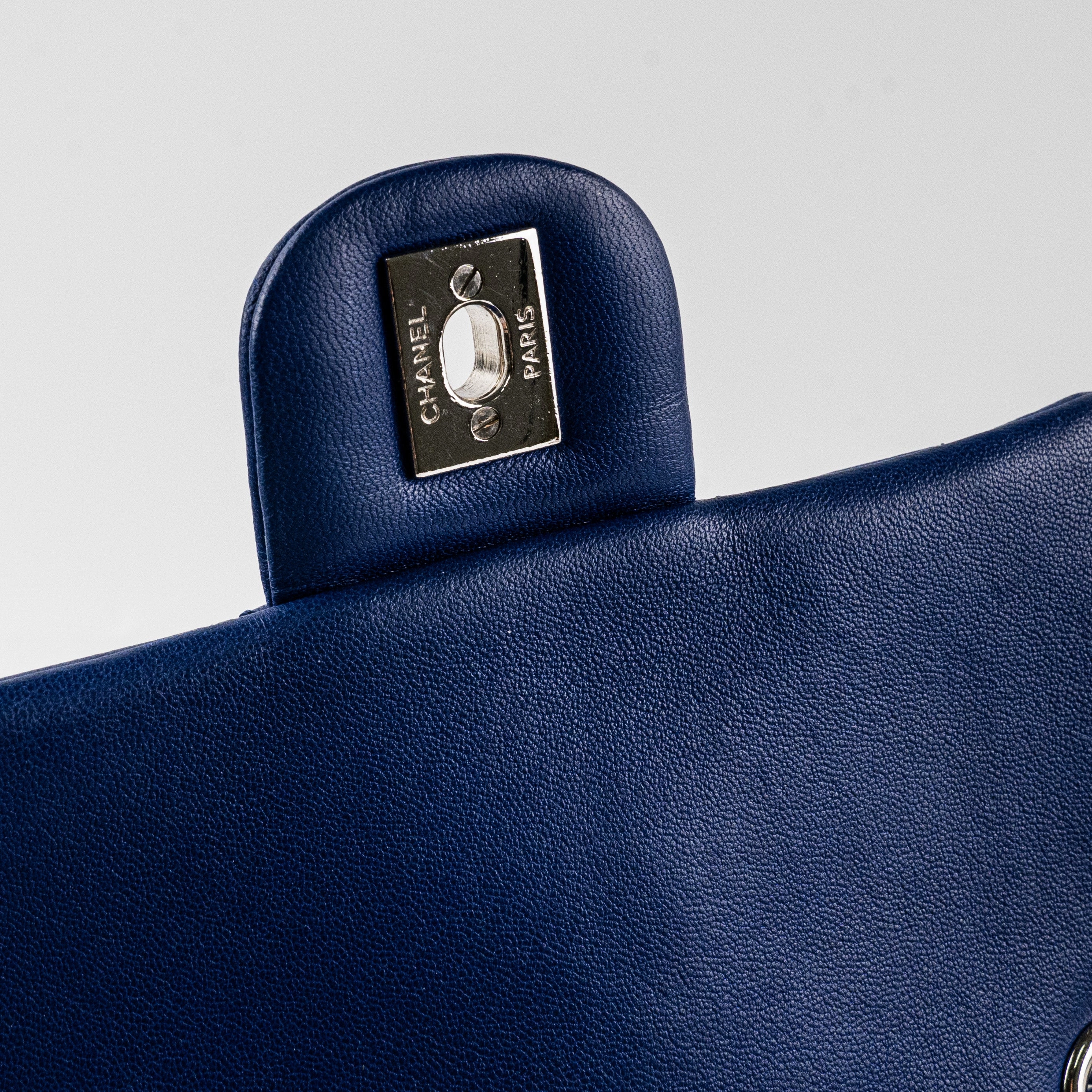 Chanel Small Urban Spirit Lambskin Blue Backpack
