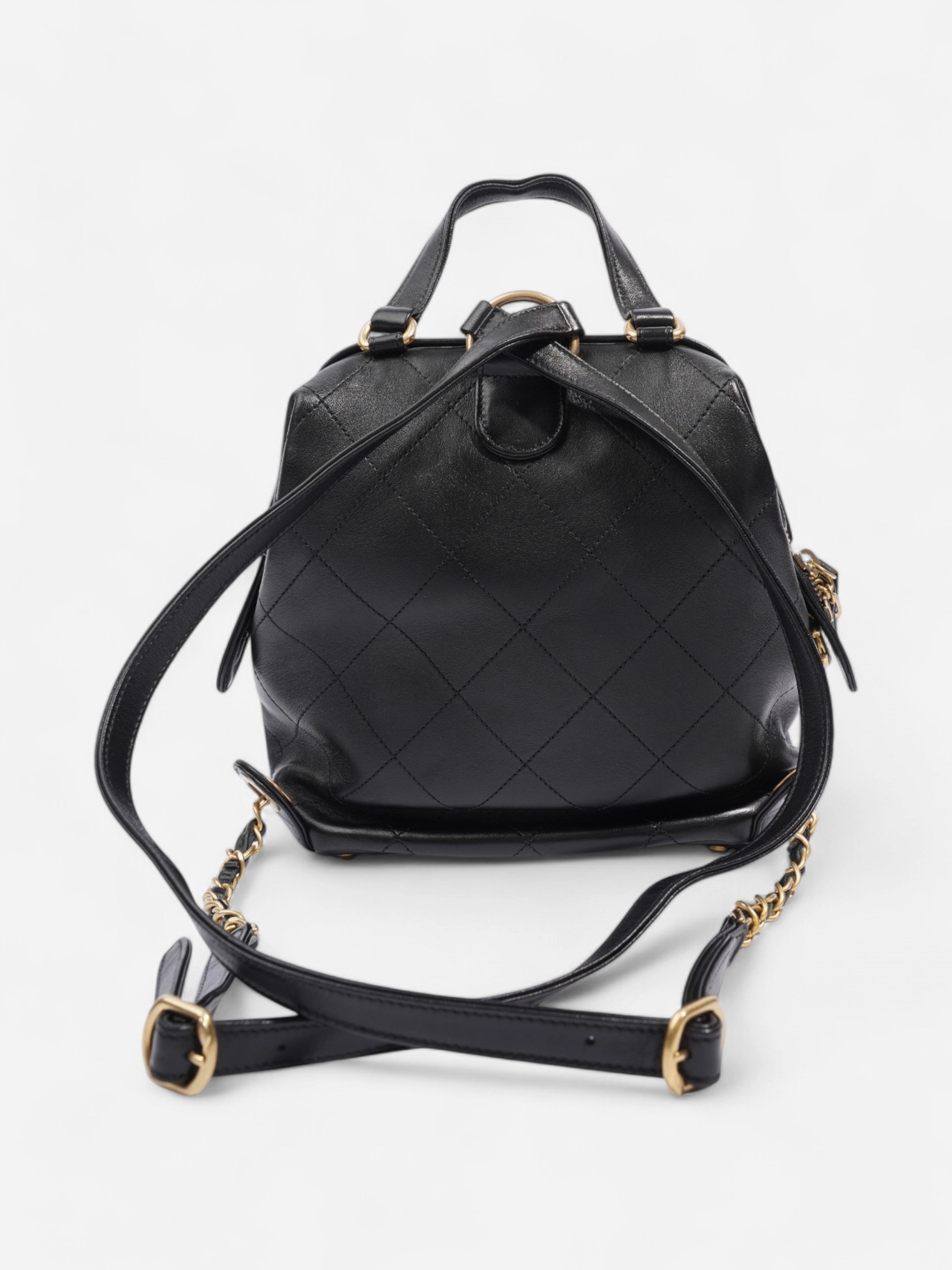 Chanel Timeless Backpack Black Lambskin Leather