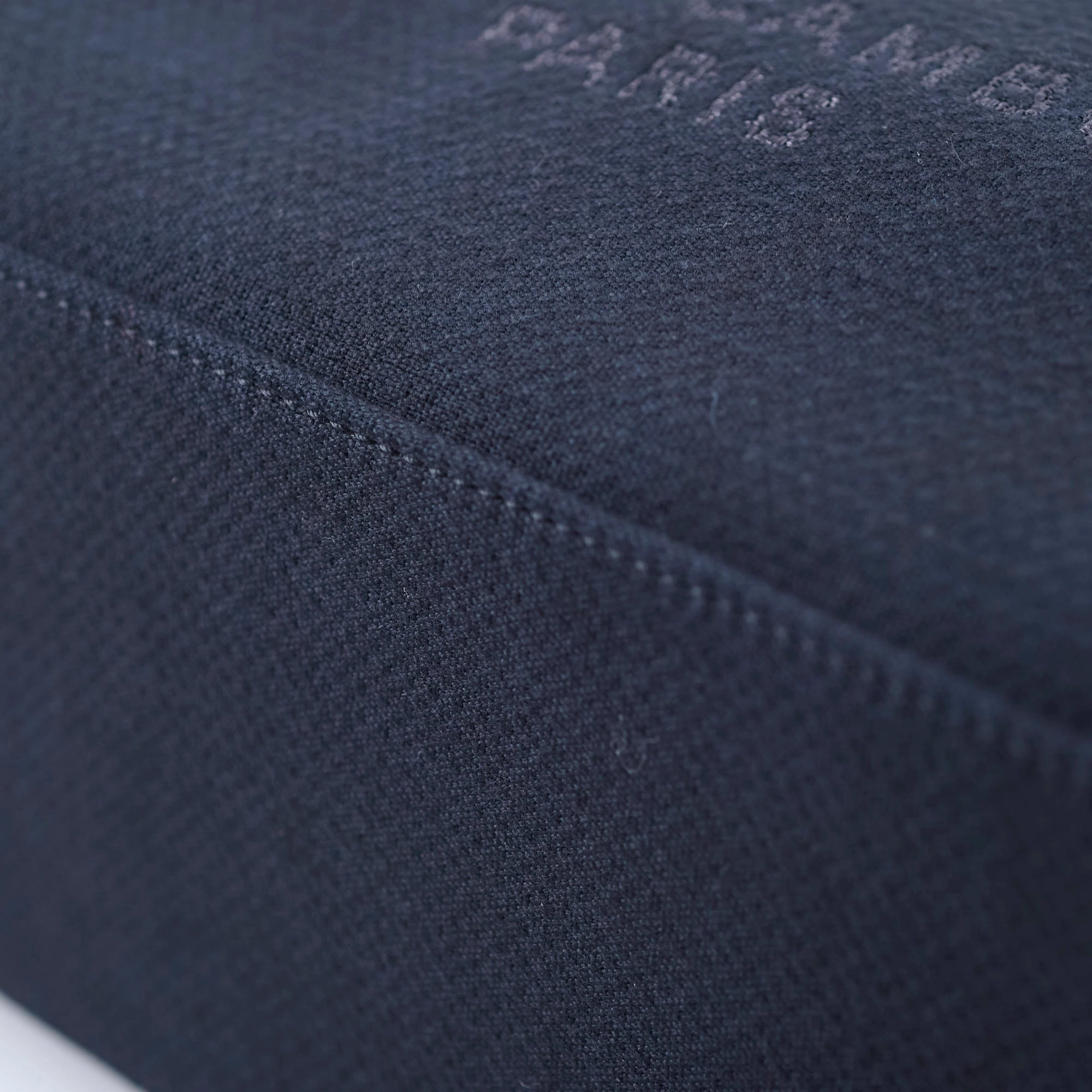 Chanel Zip Deauville Bag Navy Microchip