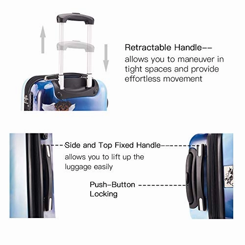 Chariot Luggage Light Weight PC ABS Spinner Suitcase Sets 20/24/28inch TSA Lock Available Dream