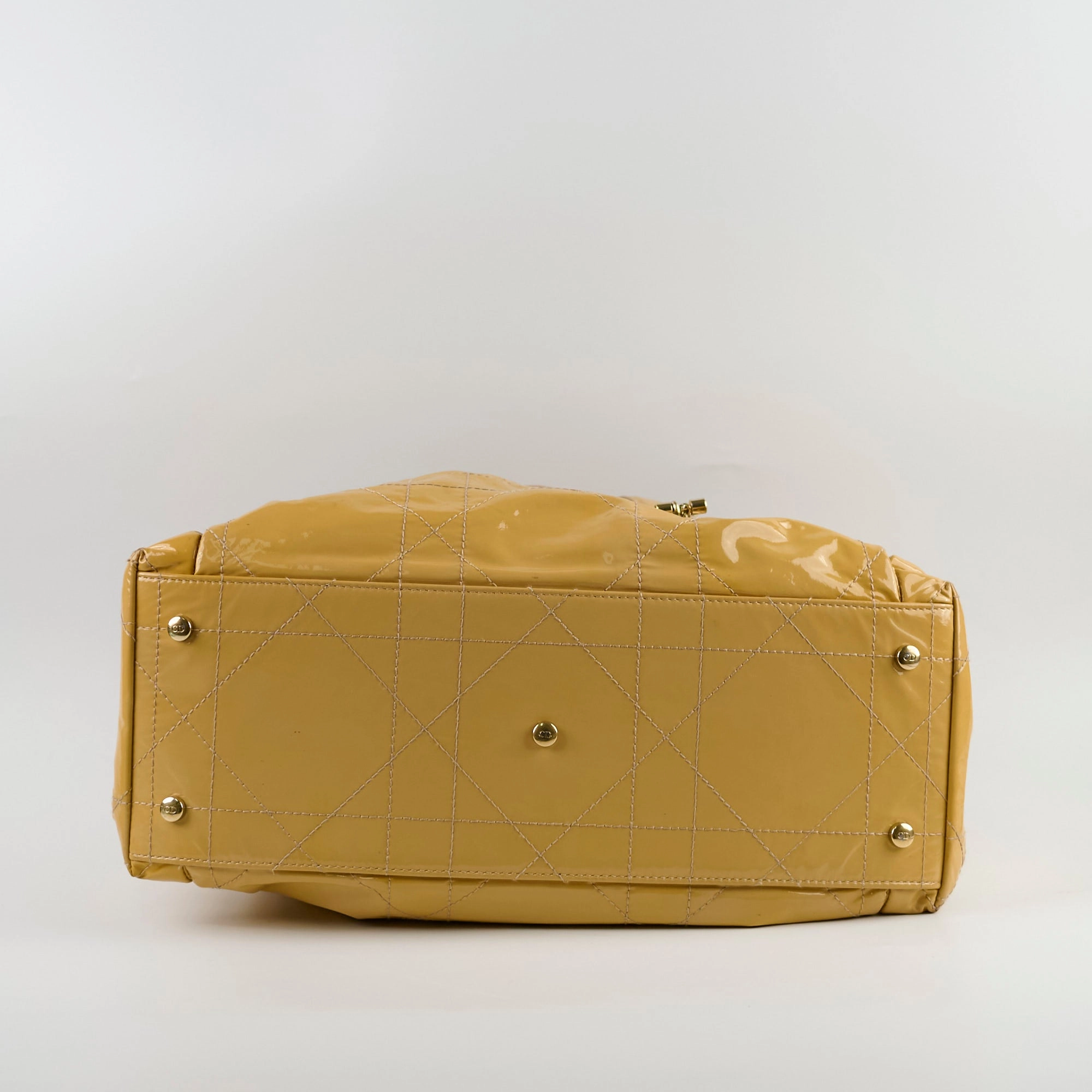 Christian Dior Le Trente Patent Shoulder Bag Beige
