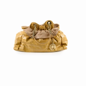 Christian Dior Le Trente Patent Shoulder Bag Beige