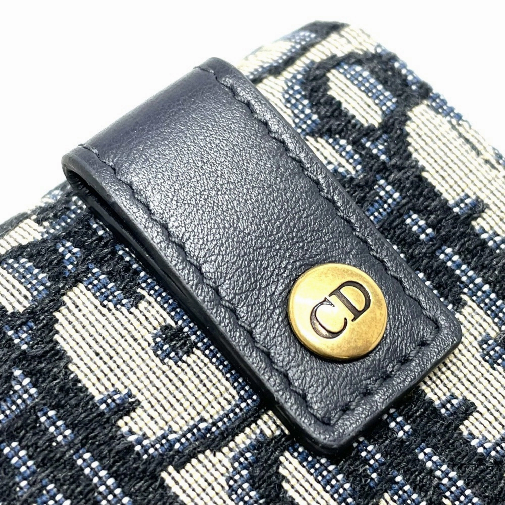 Christian Dior Leather Canvas Fanny Pack Sling Bag (Pre-Owned)