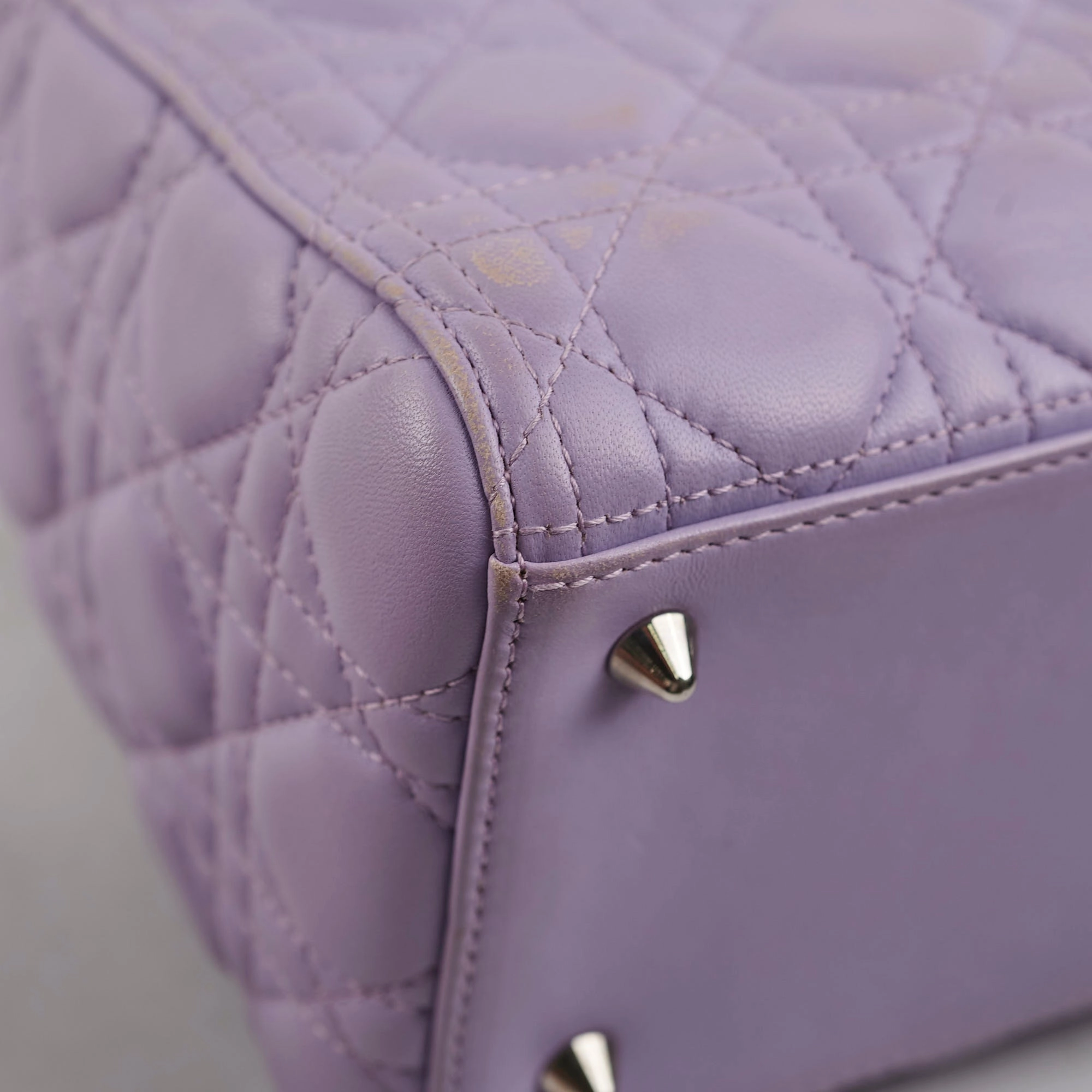 Christian Dior Medium Lady Dior Lambskin Lilac