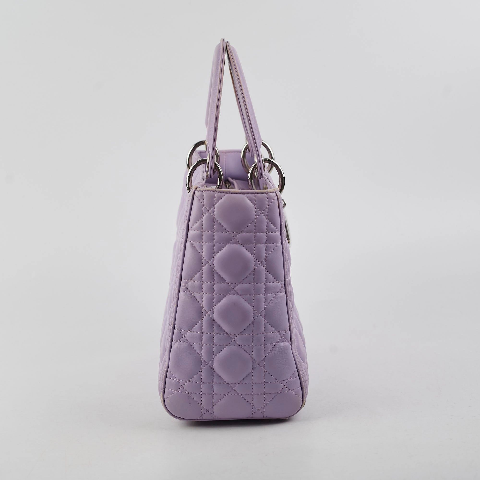 Christian Dior Medium Lady Dior Lambskin Lilac