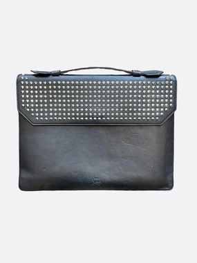 Christian Louboutin Black Spiked Document Holder