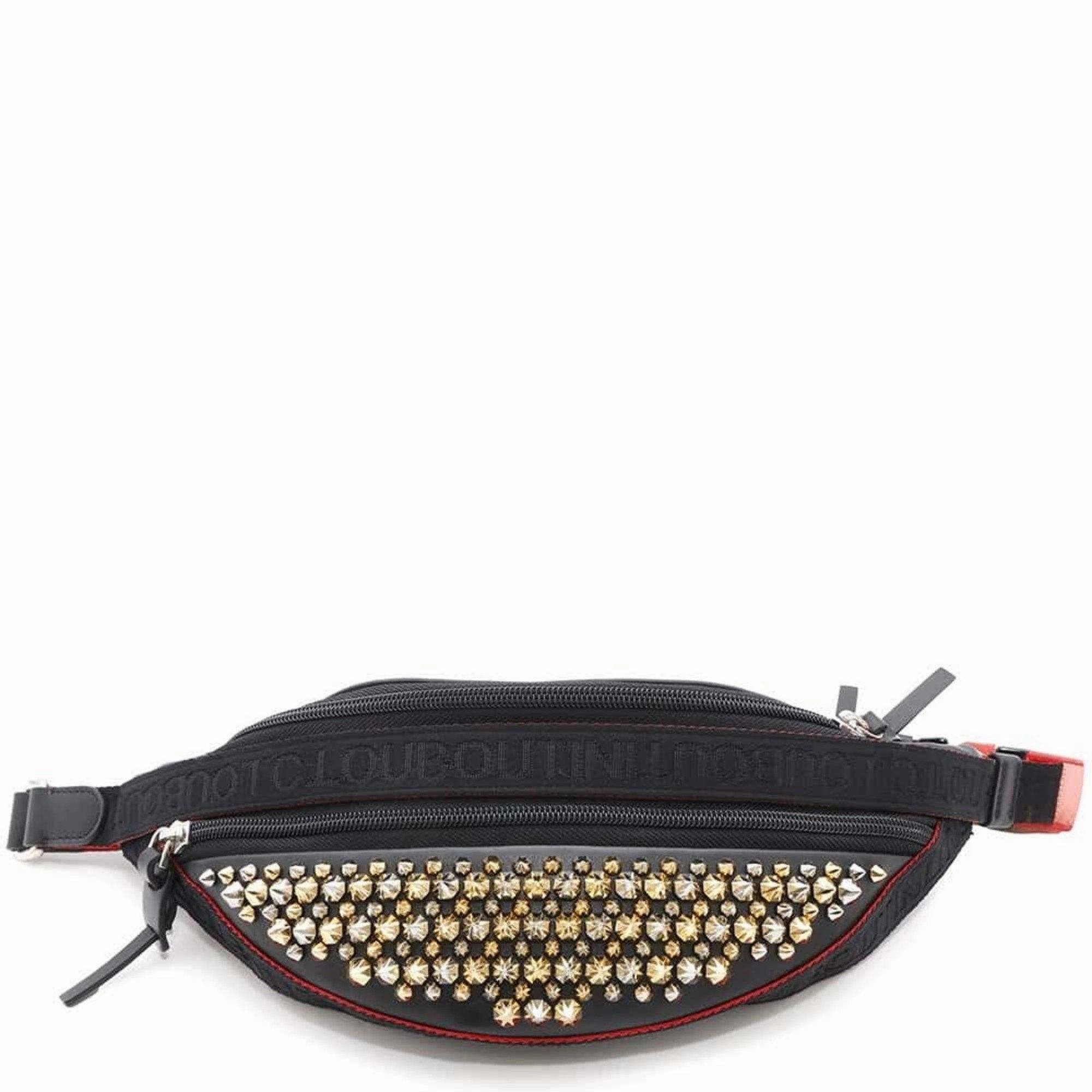 Christian Louboutin Canvas Leather Sling Bag (Pre-Owned)