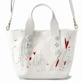 Christian Louboutin Canvas Leather Tote Bag (Pre-Owned)