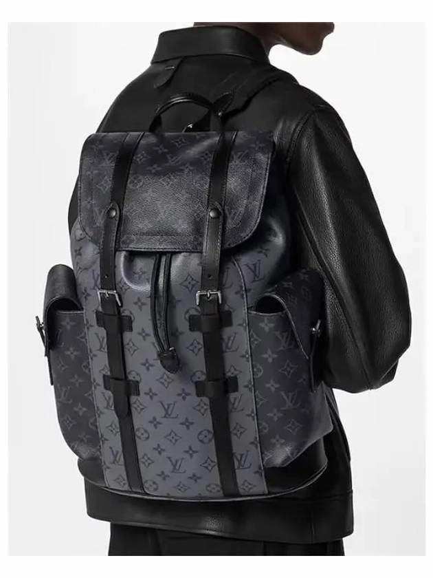 Christopher MM Monogram Eclipse Backpack Grey