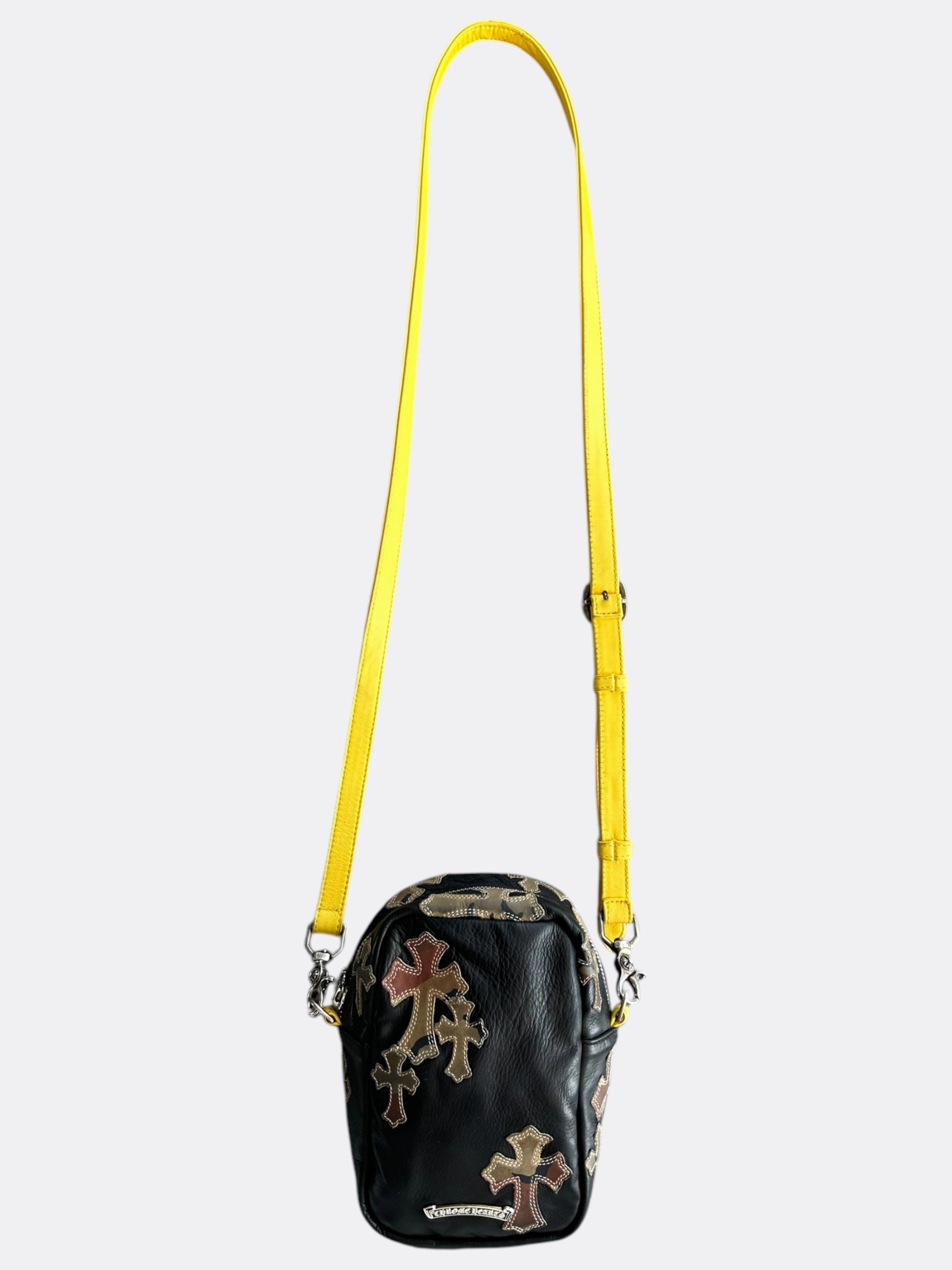 Chrome Hearts Black Camouflage Cross Patch Sex Records Taka Bag