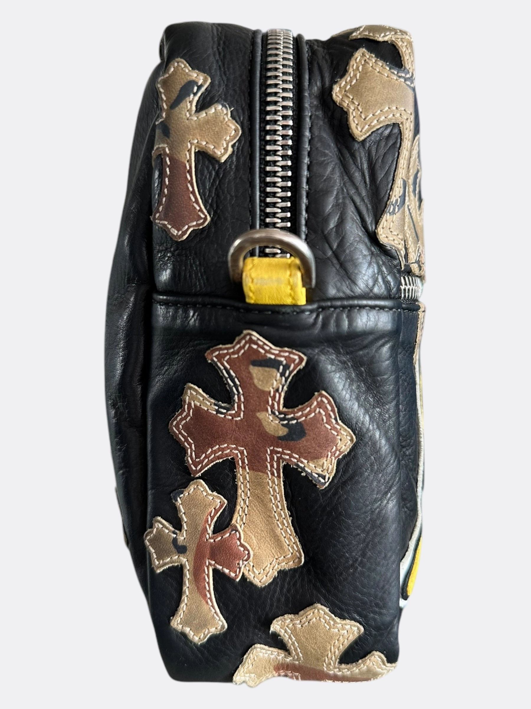 Chrome Hearts Black Camouflage Cross Patch Sex Records Taka Bag