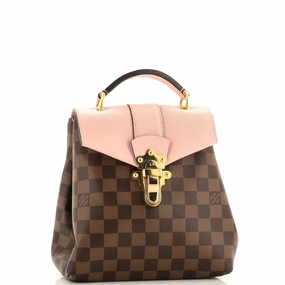 Clapton Backpack Damier and Leather