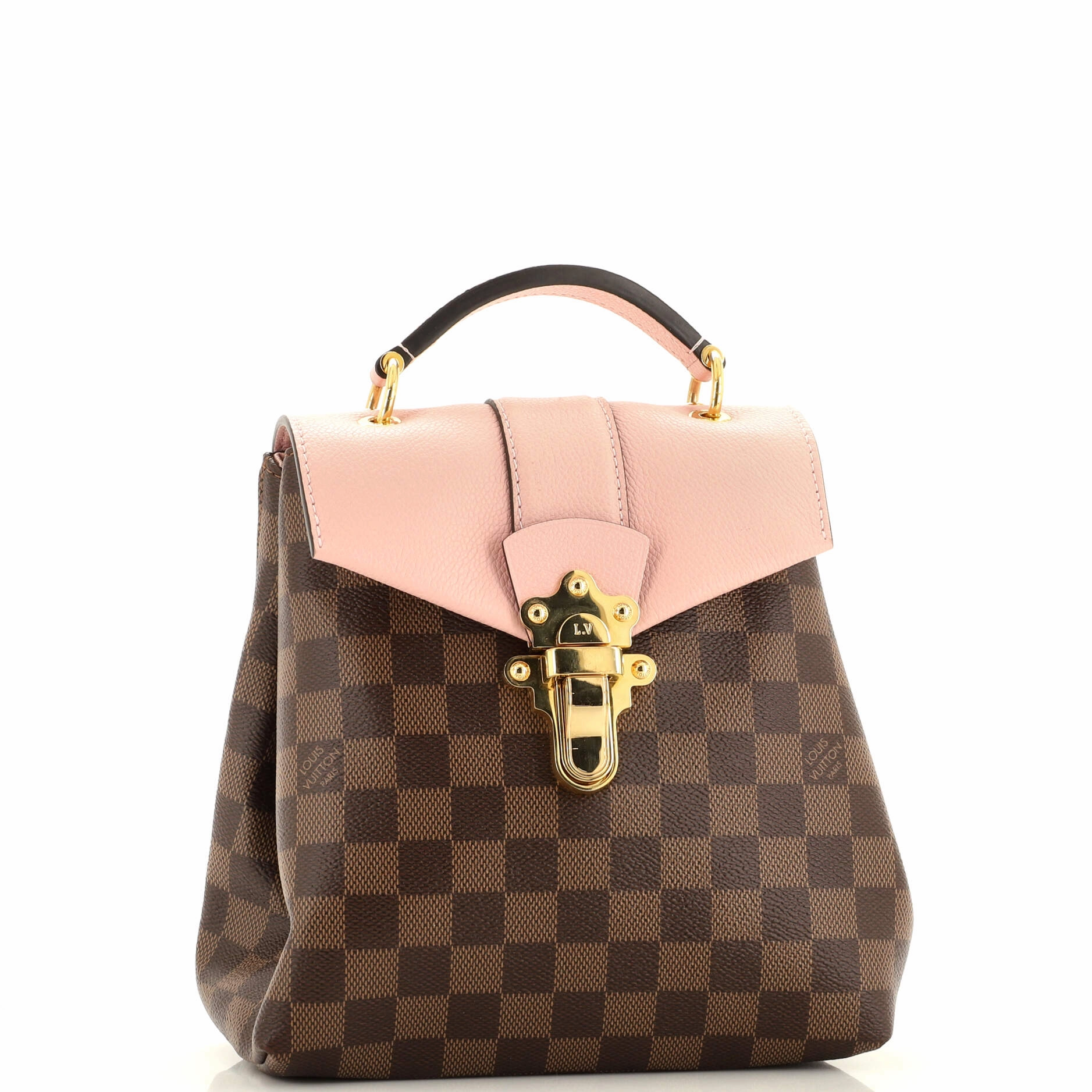Clapton Backpack Damier and Leather