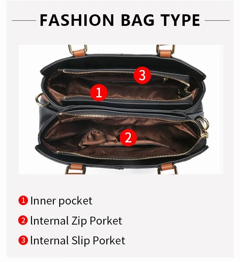 Classic Charm: Genuine Leather Tote for Women's Luxury Fashion