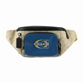 Coach   blue Pvc Leather Fanny Pack (Pre-Owned)
