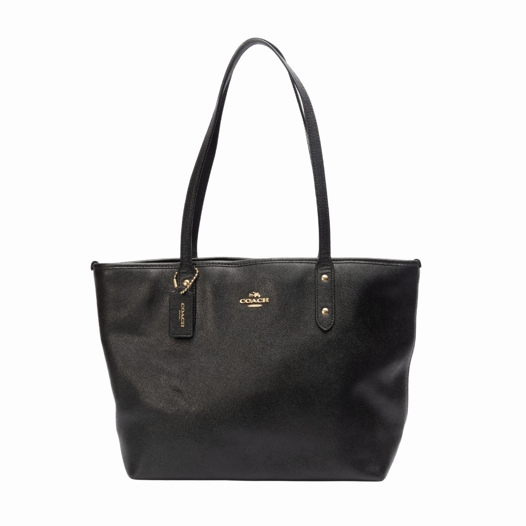 Coach Black Avenue Zip Tote