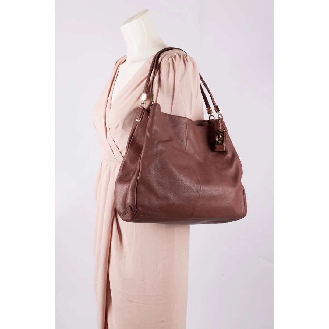 Coach Burgundy Leather Madison Tote