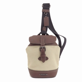 Coach Canvas Leather Sling Bag (Pre-Owned)