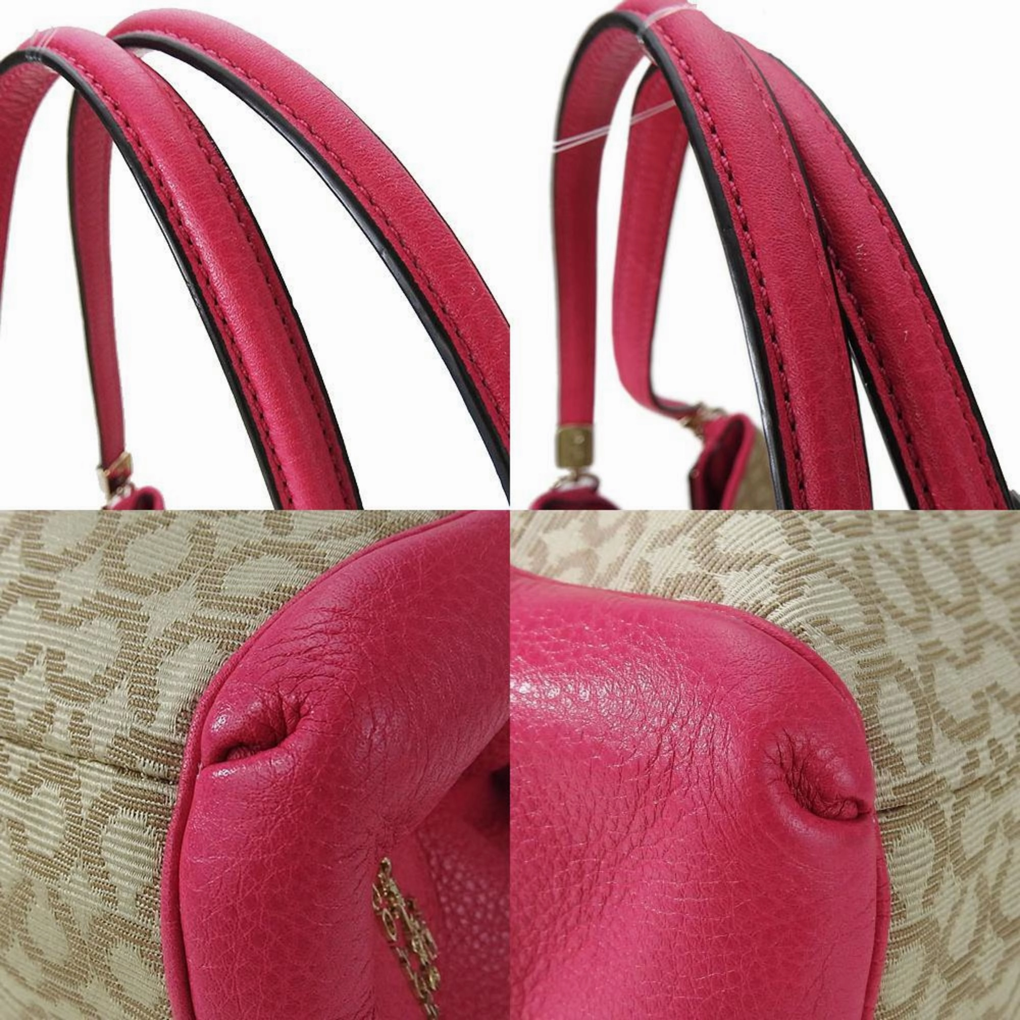Coach Canvas Leather Tote Bag (Pre-Owned)