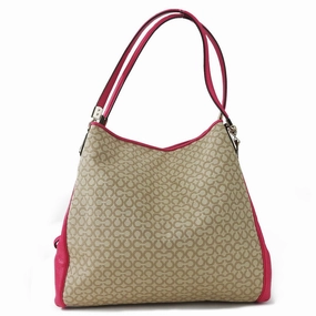 Coach Canvas Leather Tote Bag (Pre-Owned)