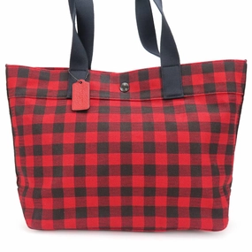 Coach  Color Canvas Leather Tote Bag (Pre-Owned)
