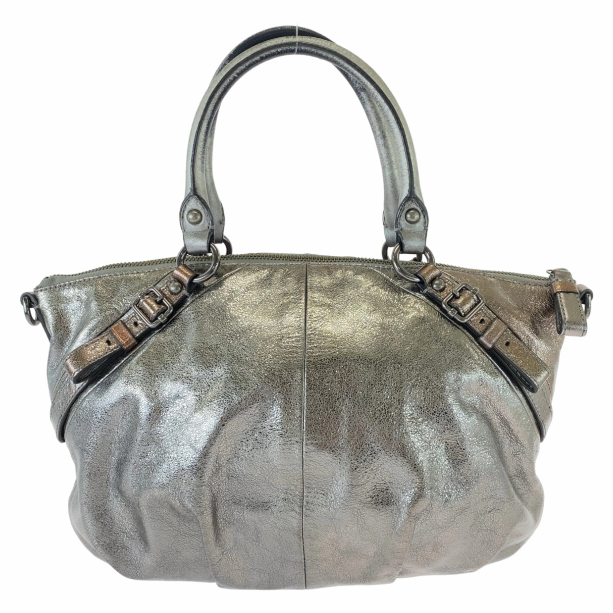 Coach Leather Handbag Tote Bag (Pre-Owned)