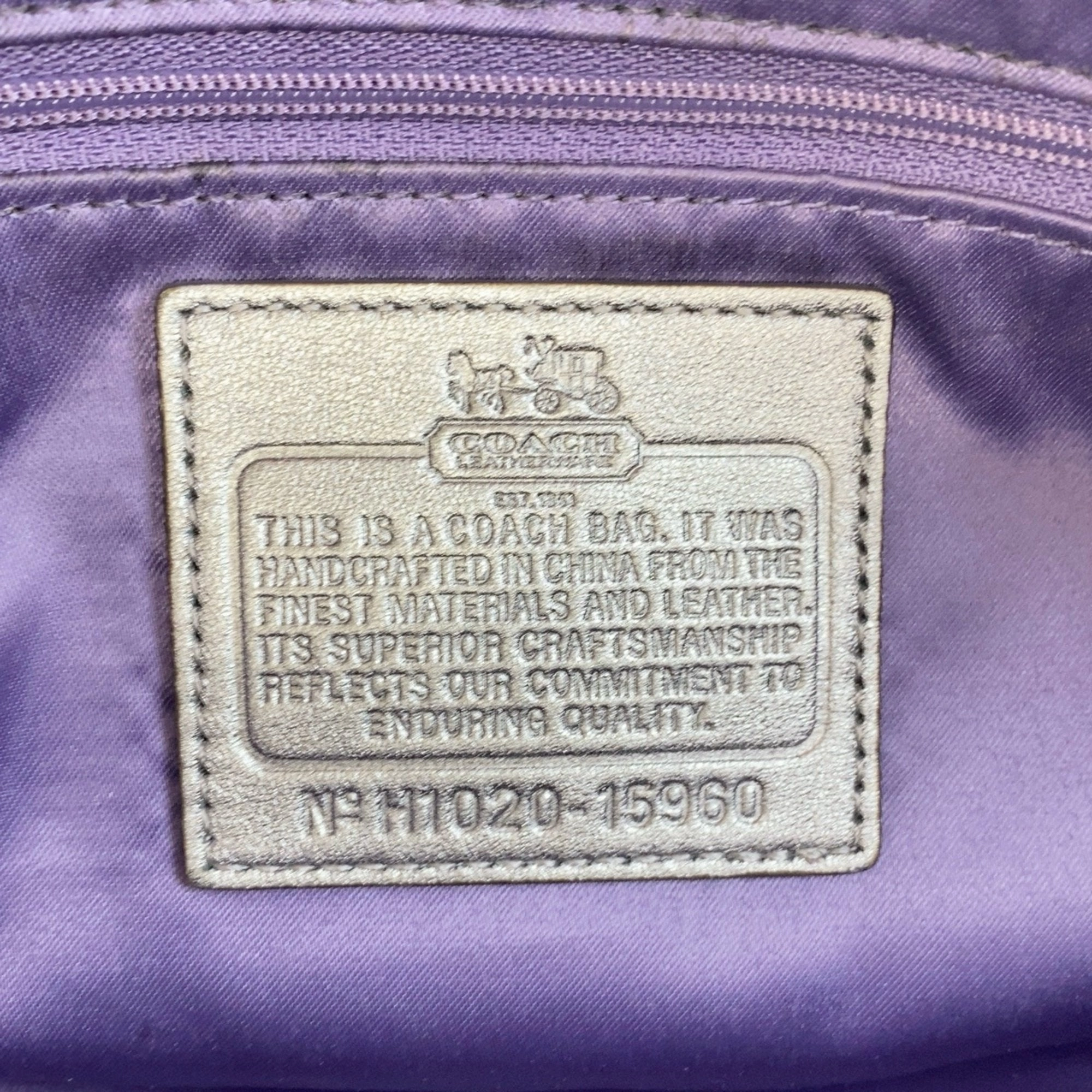 Coach Leather Handbag Tote Bag (Pre-Owned)