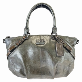 Coach Leather Handbag Tote Bag (Pre-Owned)