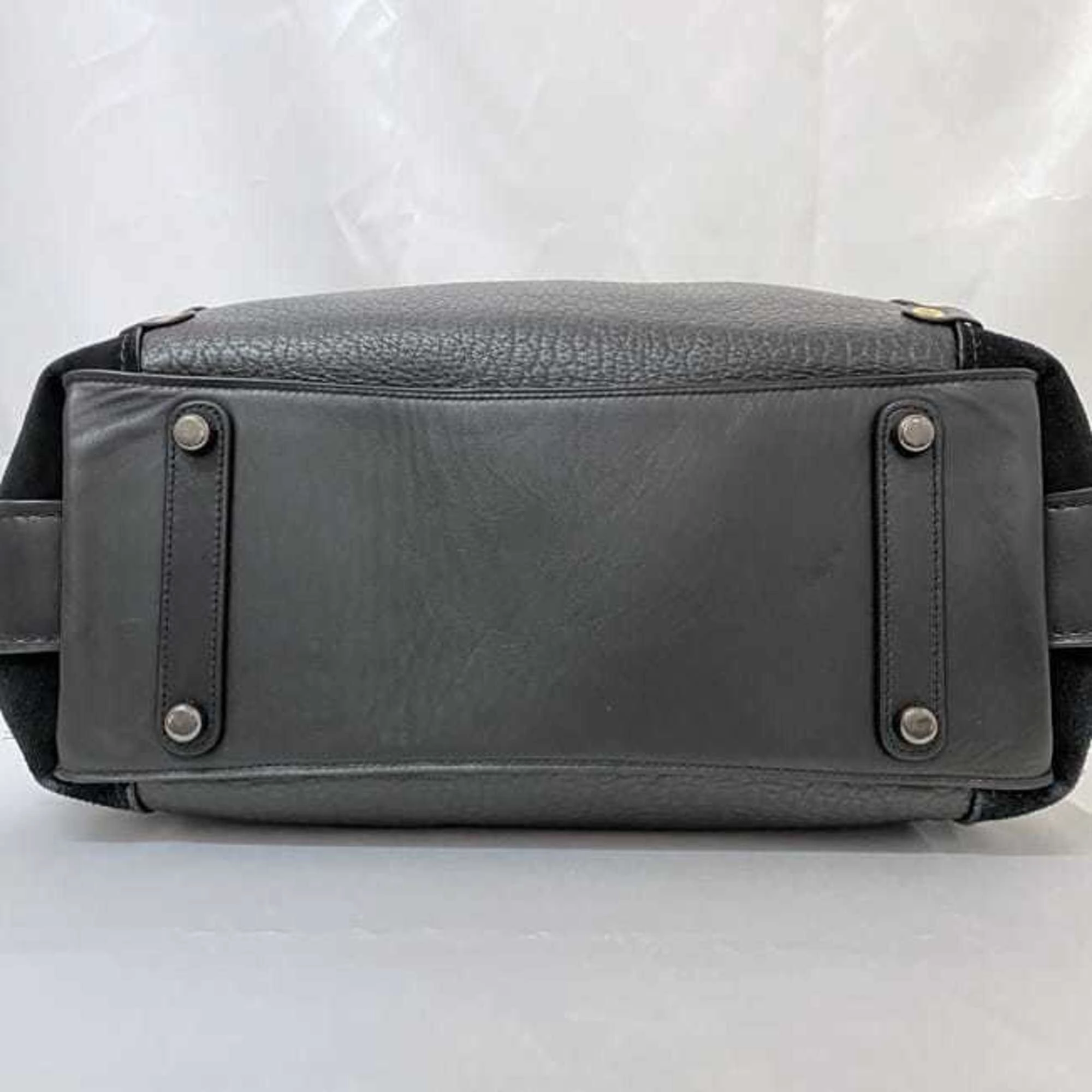 Coach Leather Suede Tote Bag (Pre-Owned)