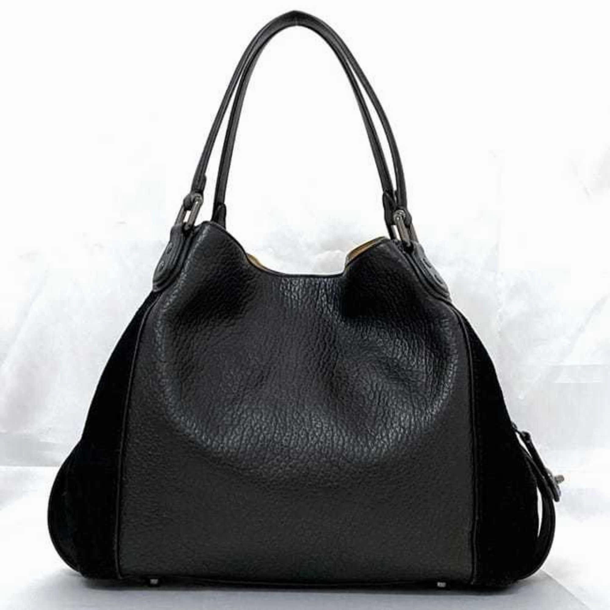 Coach Leather Suede Tote Bag (Pre-Owned)