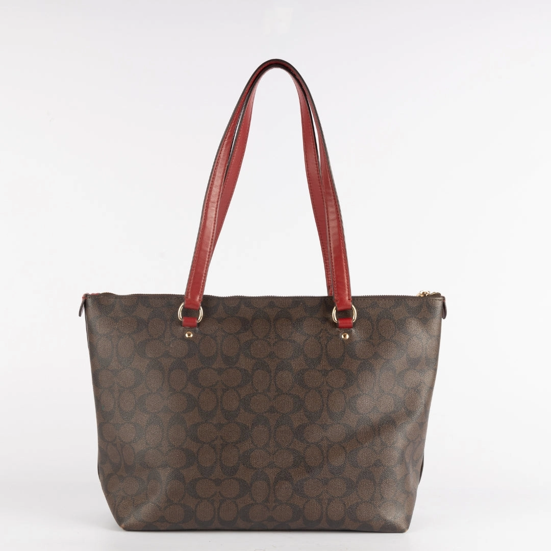 Coach Signature Canvas Gallery Tote Bag