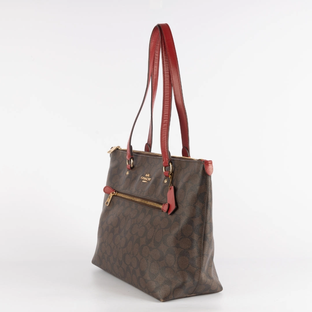 Coach Signature Canvas Gallery Tote Bag