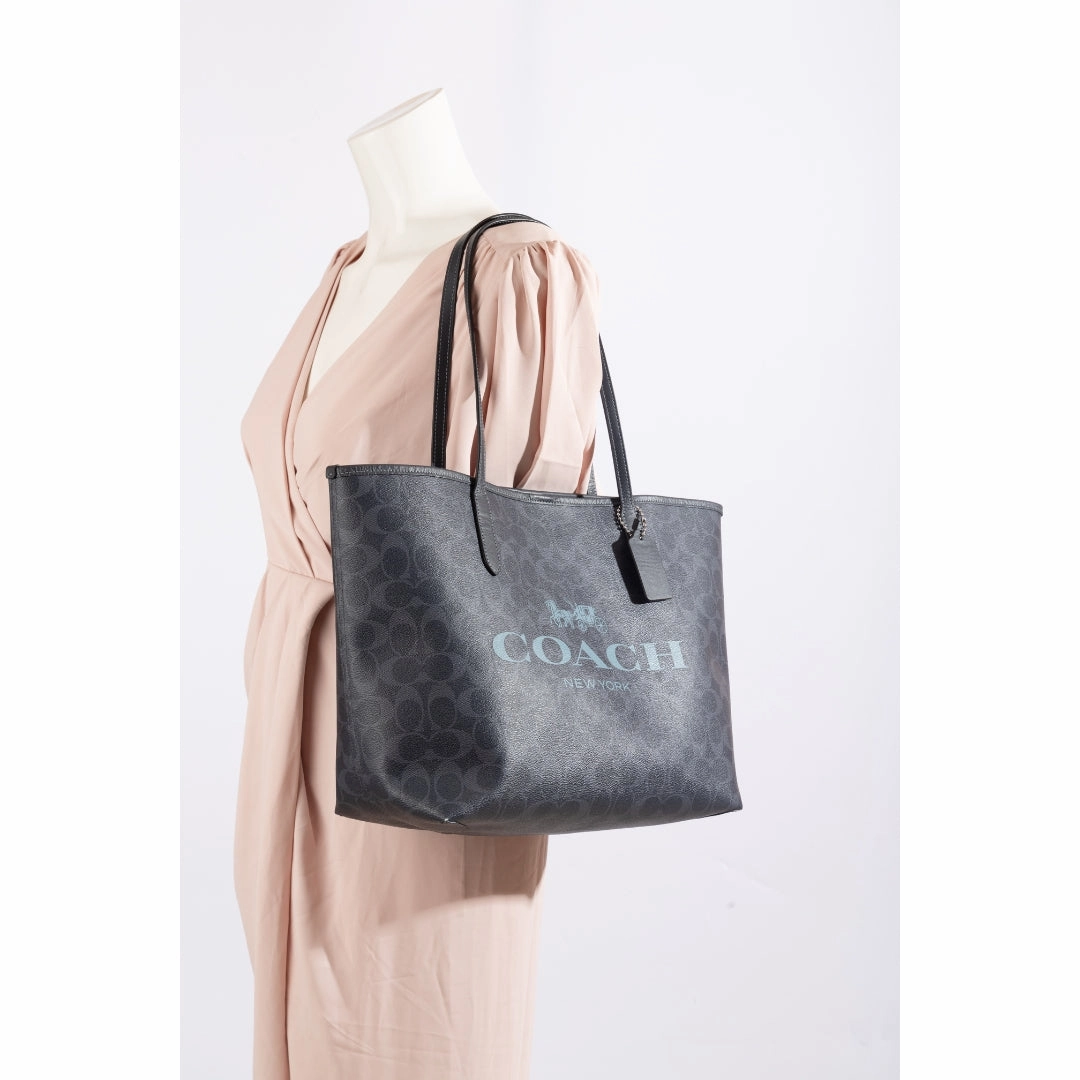 Coach Signature Canvas Tote Bag