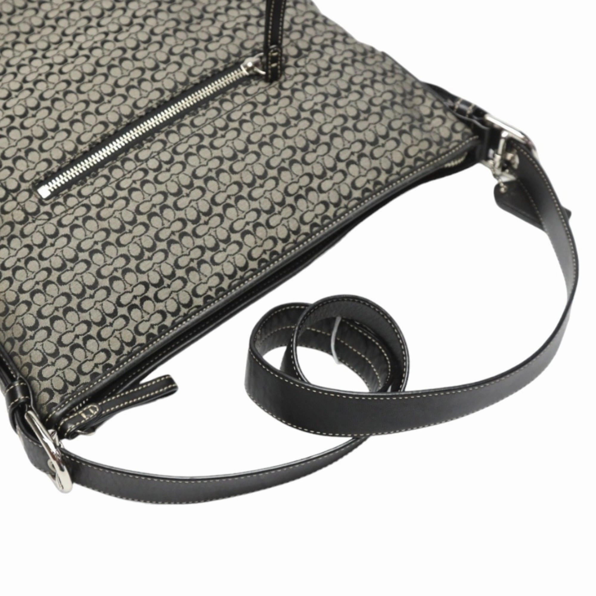 Coach Signature Leather Shopper Bag (Pre-Owned)