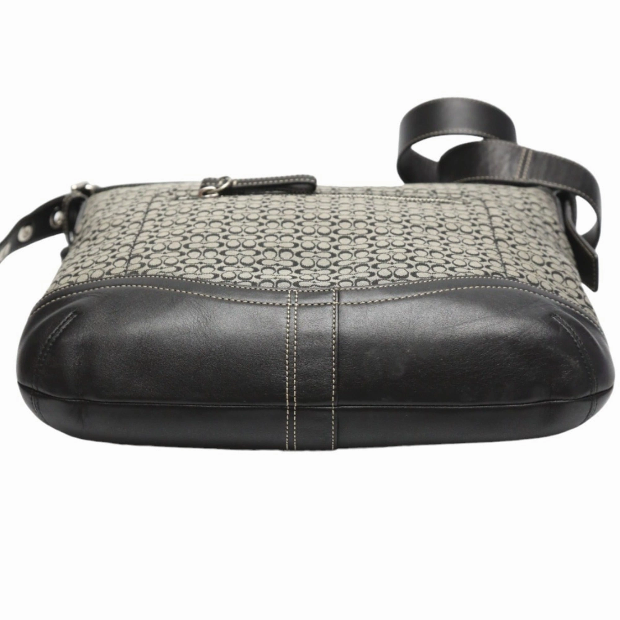 Coach Signature Leather Shopper Bag (Pre-Owned)