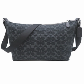 Coach Signature Line blue Shoulder Bag Sling Bag (Pre-Owned)