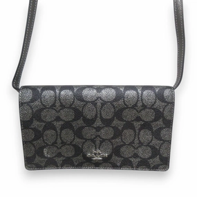 Coach Signature Line Canvas Sling Bag (Pre-Owned)