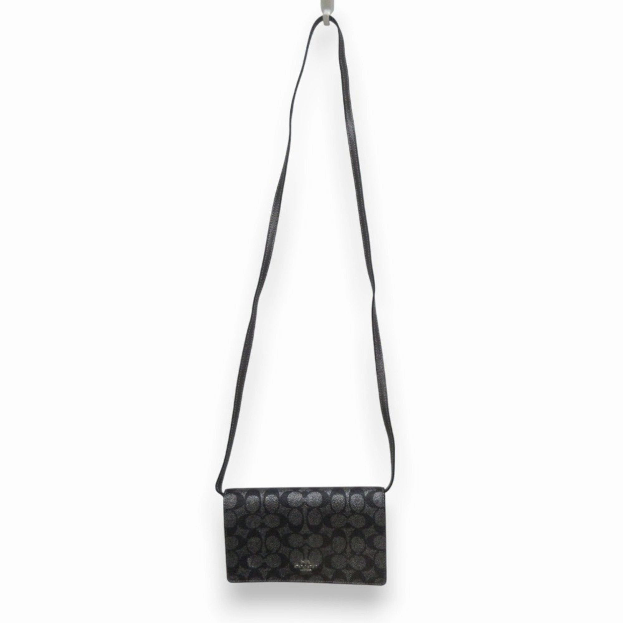 Coach Signature Line Canvas Sling Bag (Pre-Owned)