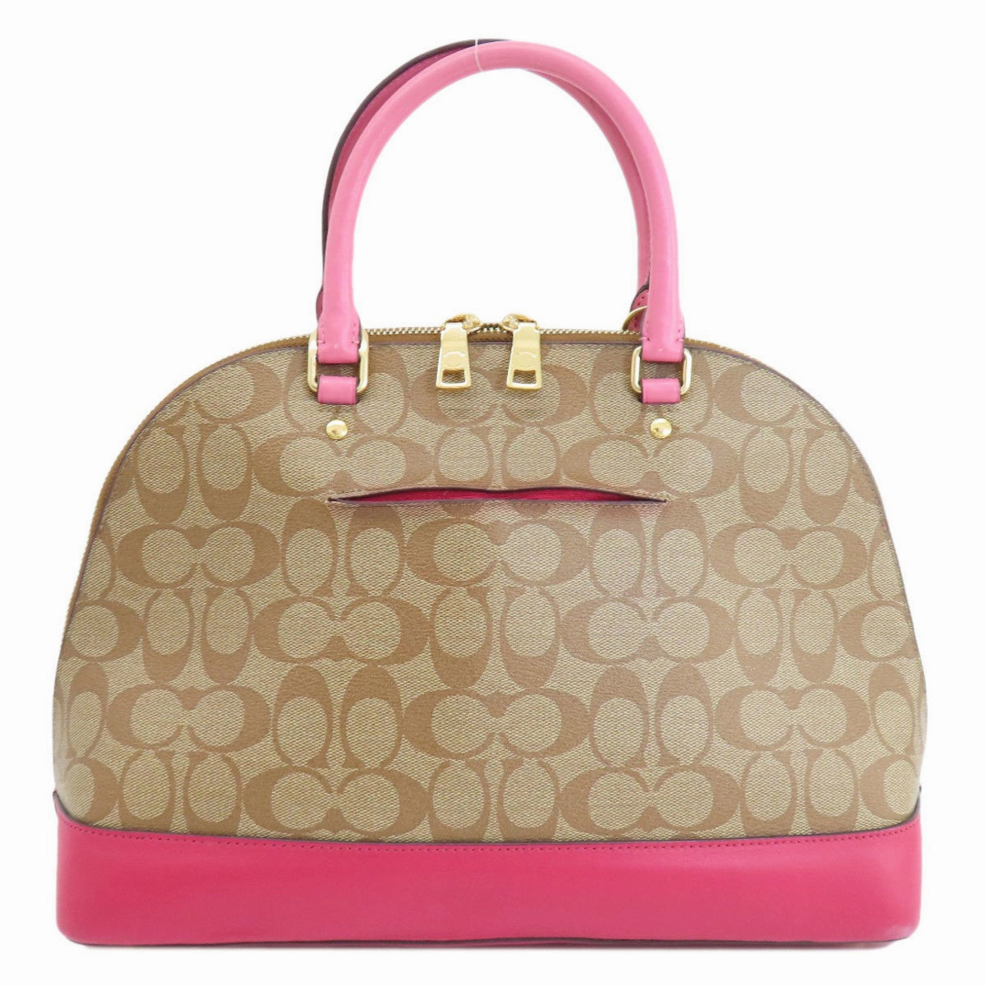 Coach Signature  pink Pvc Tote Bag (Pre-Owned)