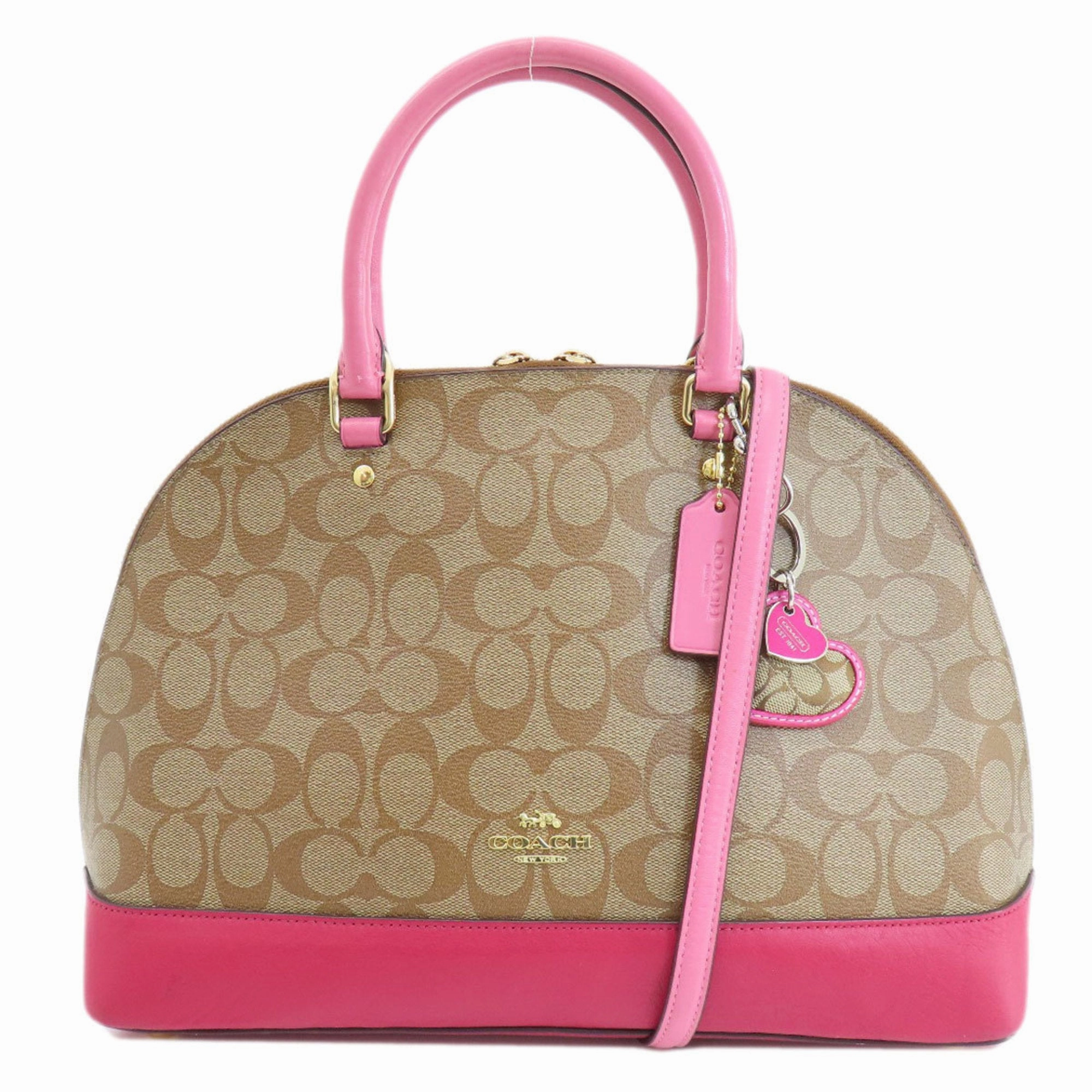 Coach Signature  pink Pvc Tote Bag (Pre-Owned)