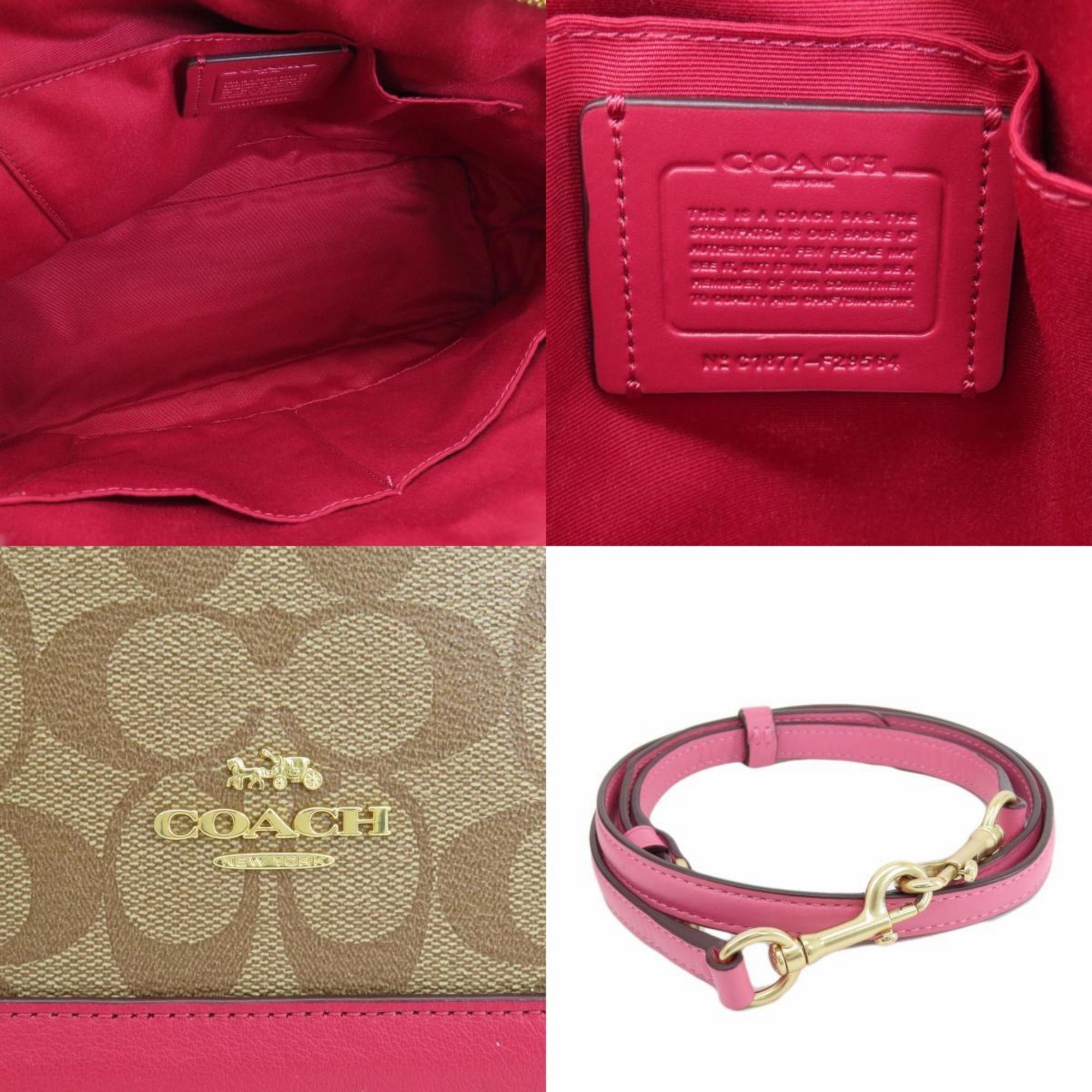 Coach Signature  pink Pvc Tote Bag (Pre-Owned)