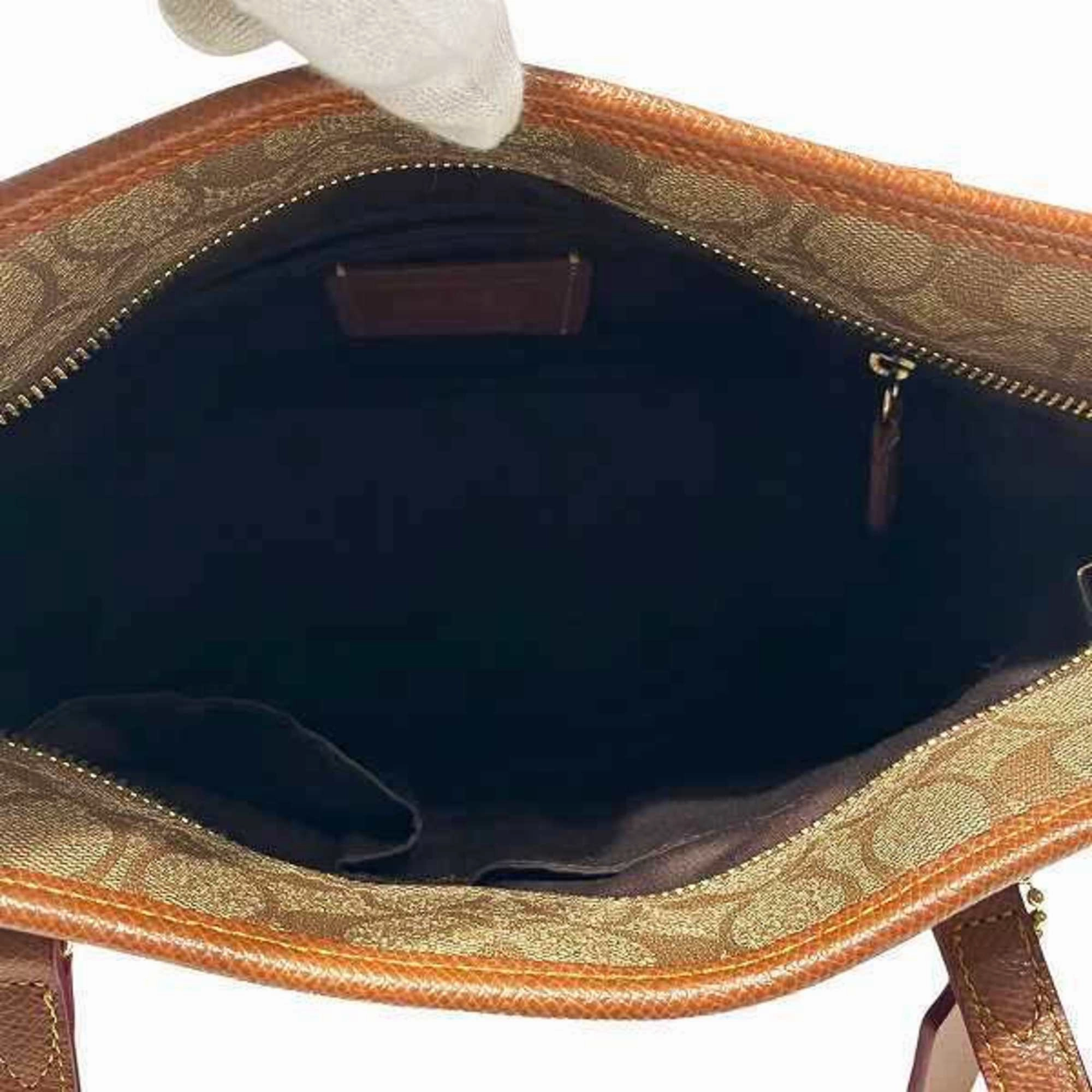 Coach Signature Pvc Tote Bag (Pre-Owned)