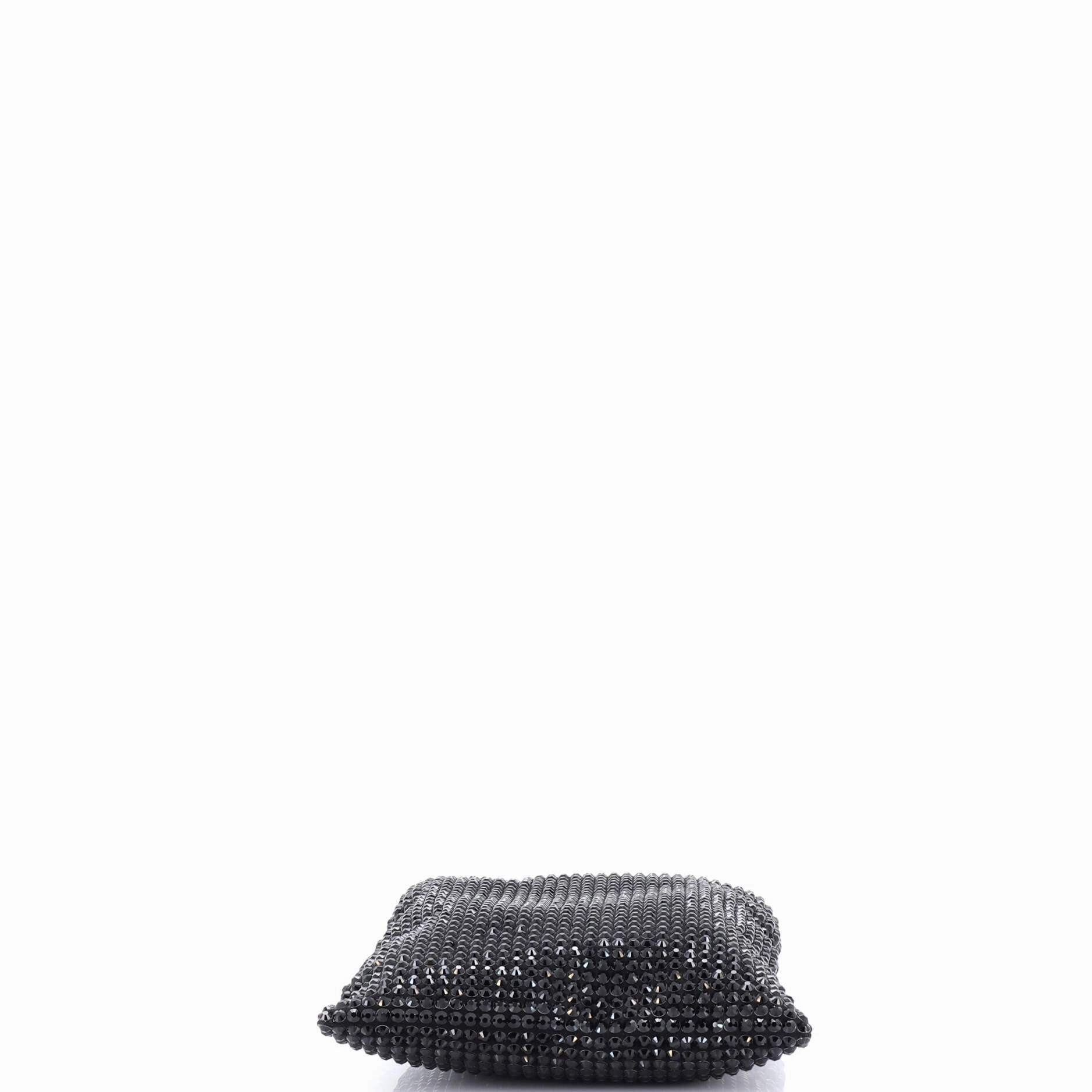 Convertible Open Tote Crystal Embellished Satin Mini