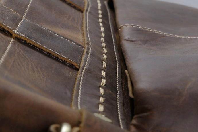 Cool Coffee Leather Mens Briefcases Work Bag Laptop Bag Business Bag for Men