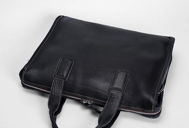Cool leather mens Briefcase laptop Briefcase Work Briefcases shoulder bag for Men
