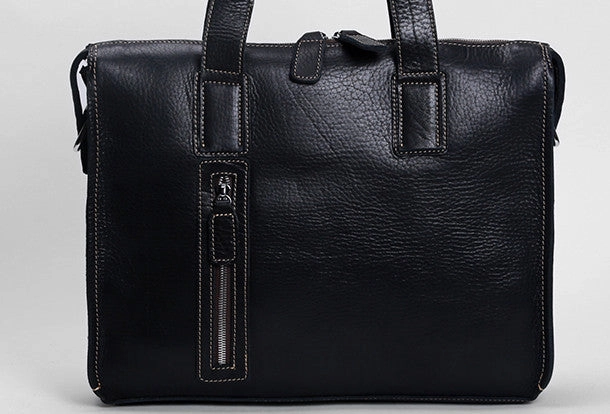 Cool leather mens Briefcase laptop Briefcase Work Briefcases shoulder bag for Men