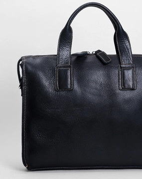 Cool leather mens Briefcase laptop Briefcase Work Briefcases shoulder bag for Men