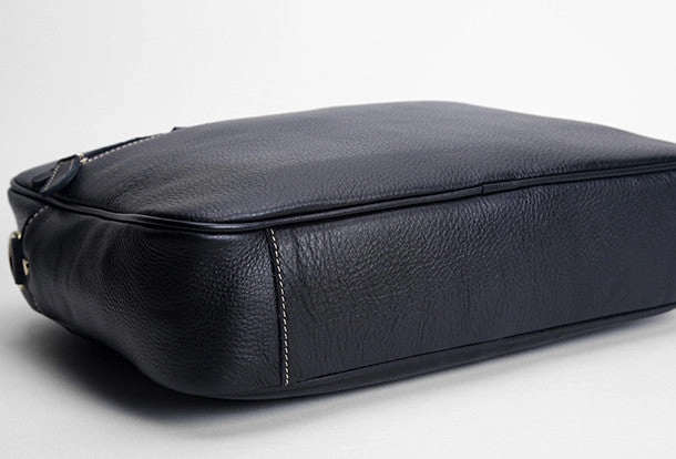 Cool Leather mens Briefcase Vintage Business Briefcase laptop Briefcases for Men