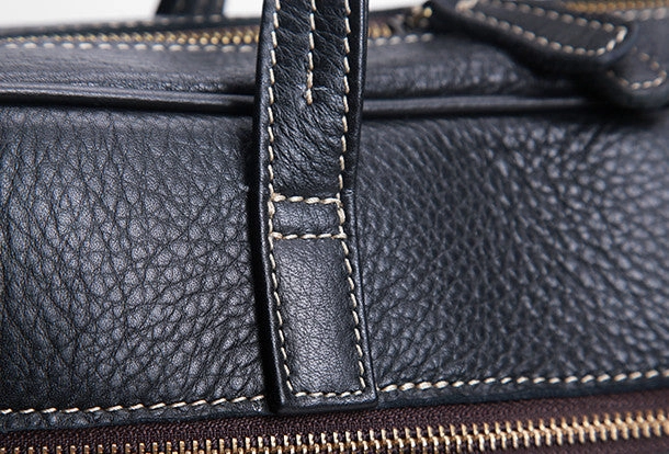 Cool Leather mens Briefcase Vintage Business Briefcase laptop Briefcases for Men