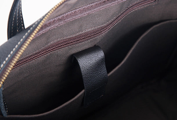 Cool Leather mens Briefcase Vintage Business Briefcase laptop Briefcases for Men